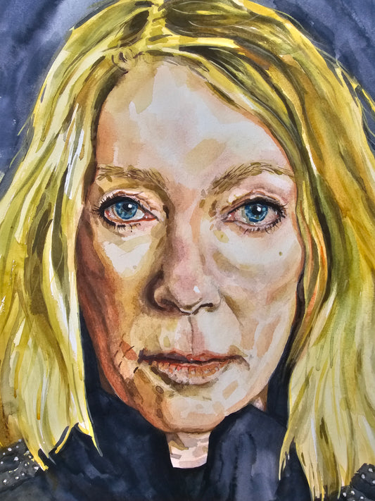 Portrait of Kim Gordon - A3