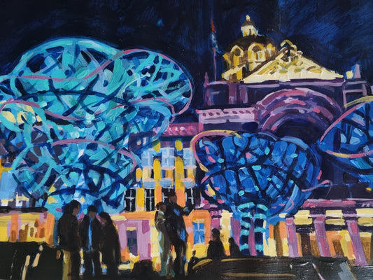 Polinations, Birmingham - High Quality Art Print